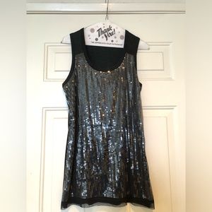 Simply Vera Wang sequins tunic tank top Size S